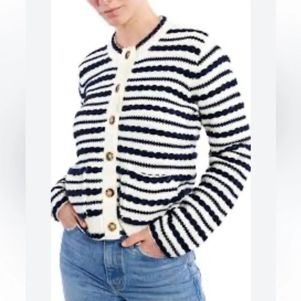 La Ligne braid stripe cardigan XS M available